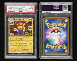 2016 POKEMON JAPANESE XY PROMO #293 MARIO PIKACHU PSA 10 - Image 2