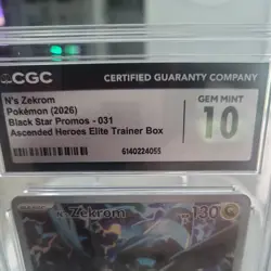Pokemon TCG Black Star Promos N's Zekrom #031 Holo Promo CGC 10 EN 2026 - Image 2