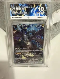 N's Zekrom 031 ACE 10 Black Star Promo Ascended Heros Pokemon TCG PERFECT SUBS - Image 1