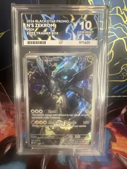 N's Zekrom 031 ACE 10 Black Star Promo Ascended Heros Pokemon TCG PERFECT SUBS - Image 1