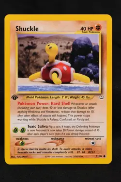 Shuckle 1st Edition 51/64 NM Neo Revelation Regular Common Pokemon TCG Card - Image 1