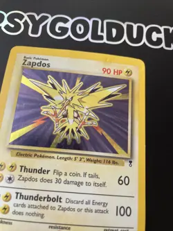 Pokemon Card Trading Card Legendary Collection No. 19/110 Zapdos Holo Played - Image 2
