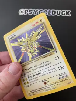 Pokemon Card Trading Card Legendary Collection No. 19/110 Zapdos Holo Played - Image 4