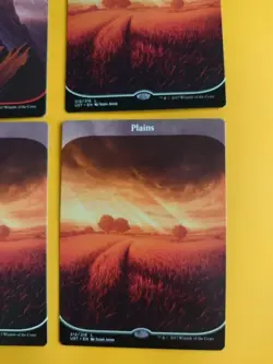 Unstable 3 Mountain x Plains Full ARt Basic Land MTG 6 Cards - Image 2