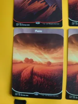 Unstable 3 Mountain x Plains Full ARt Basic Land MTG 6 Cards - Image 5
