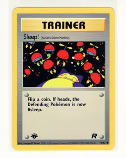 ENGLISH Sleep! 79/82 Team Rocket 1st Edition Pokemon Card (G8) - Image 1