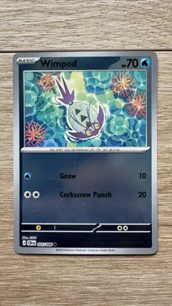 Pokemon Wimpod 025/086 - ME04: Chaos Rising Common Reverse Holo Card NM - Image 1