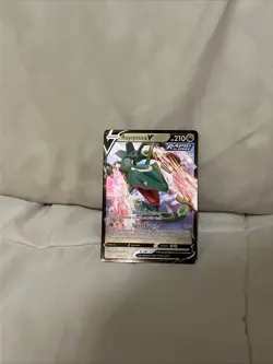 Pokemon Rayquaza v SWSH147 Holo Card Sword & Shield Promo, Near Mint Condition - Image 1