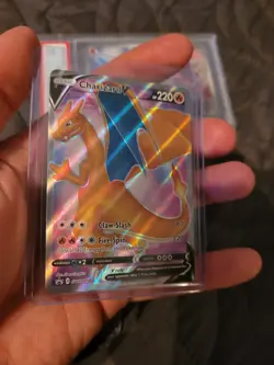 Charizard V SWSH050 - NM Full Art Promo Pokemon Card - Image 1