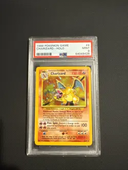 Charizard 1999 Base Set Holo Rare Pokemon Card PSA 9 Mint 4/102 - Image 1