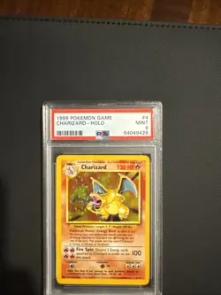 Charizard 1999 Base Set Holo Rare Pokemon Card PSA 9 Mint 4/102 - Image 3