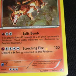 HEAVY HOLO BLEED Charizard 19/113 Legendary Treasures Cosmos 2013 Pokemon Card - Image 2