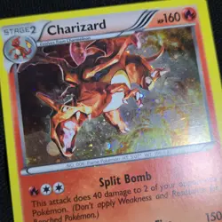 HEAVY HOLO BLEED Charizard 19/113 Legendary Treasures Cosmos 2013 Pokemon Card - Image 3