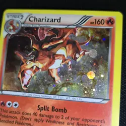HOLO BLEED Charizard 19/113 Legendary Treasures Cosmos Holo Promo Pokemon Card - Image 2