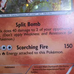 HOLO BLEED Charizard 19/113 Legendary Treasures Cosmos Holo Promo Pokemon Card - Image 4