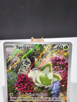 Pokemon TCG: Sprigatito Sv02 Paldea Evolved Rare Holo Card #196/193 Illustration - Image 4