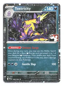 Pokemon Toxtricity Phantasmal Flames 068/094 Prize Pack Series 9 Holo - Image 1