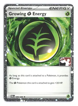 Pokemon Growing Grass Energy Perfect Order 086/088 Prize Pack Series 9 Holo - Image 1