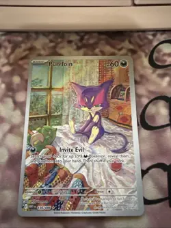 Purrloin 136/086 SV White Flare Illustration Rare Holo Card English NM Condition - Image 1