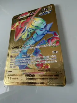 Rayquaza Vmax Gold Metal Pokemon Card Fan Art! - Image 2