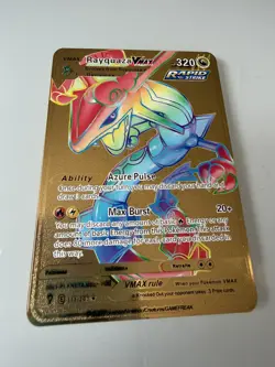 Rayquaza Vmax Gold Metal Pokemon Card Fan Art! - Image 4