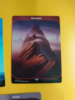 MTG Card. Unstable Full ARt Basic Lands MTG 3 Cards Plains,Island & Mountain. - Image 4