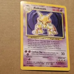 Alakazam 1/102 Holo Pokemon Card Base Set Light Play - Image 2
