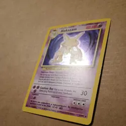 Alakazam 1/102 Holo Pokemon Card Base Set Light Play - Image 4
