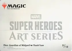 Thor, Guardian of Midgard Art Card S Art Series: Marvel Super Heroes 3 NM - Image 2