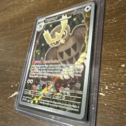 Pokemon Center Exclusive Noctowl TCG Card ETB Black Star Promo SVP 144 NM Fresh - Image 3