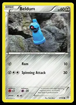 Beldum 47/98 Common Ancient Origins Yuka Morii Pokemon Card - Image 1