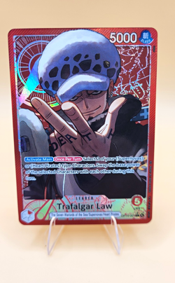One Piece Card Game Trafalgar Law Leader OP14-001 Foil EN 5000 Power - Image 1