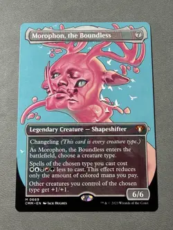 MTG 0669 Morophon, the Boundless Borderless - Commander Masters Magic Card - Image 1