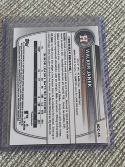 2025 Bowman Chrome Draft 1st Walker Janek Gold Geometric Refractor #11/50 Astros - Image 2