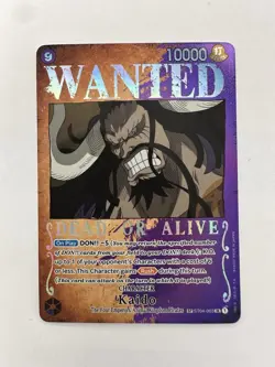 WANTED Kaido ST04-003 SR One Piece Card Game TCG Alternate Art OP03 English - Image 1