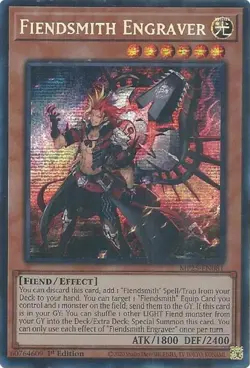 Fiendsmith Engraver (MP25-EN081) - Prismatic Secret Rare - 1st Edition - Image 1