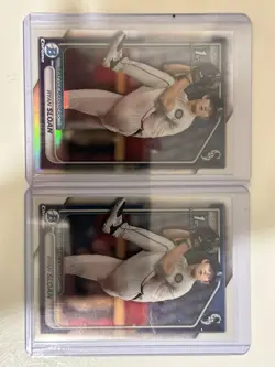 2024 Bowman Draft Ryan Sloan 1st Refractor Auto /499, 3x Refractor, 5x Chrome - Image 5