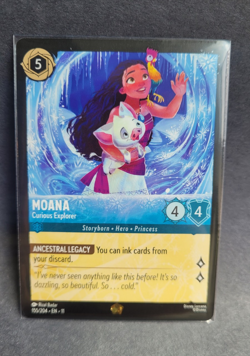Disney Lorcana Moana - Curious Explorer 155/204 Legendary - Image 1
