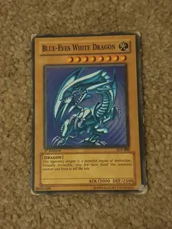 Assorted Yu-Gi-Oh Trading Cards - Blue Eyes White Dragon, Dark Magician And More - Image 1