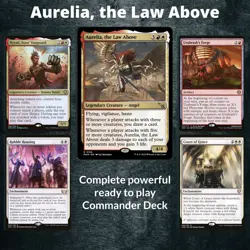 Aurelia, the law Above MTG Custom Commander Boros tokens MTG full Deck EDH - Image 1
