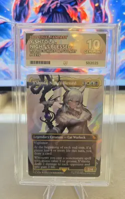 MTG Final Fantasy Y'shtola Nights Blessed Surge Foil Ace 10 PERFECT subgrades. - Image 1