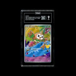 Rowlet #043 Black Star Promo First Partner TAG 9 Mint Pokemon Card - Image 1