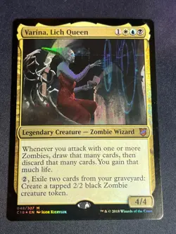 MTG 048 Varina, Lich Queen FOIL - Commander 2018 - Magic the Gathering Card - Image 1