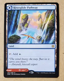 MTG Riverglide Pathway / Lavaglide Pathway Zendikar Rising Regular NM - Image 1