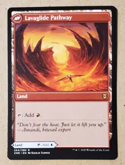 MTG Riverglide Pathway / Lavaglide Pathway Zendikar Rising Regular NM - Image 2