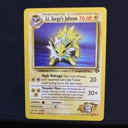 Pokemon - Lt. Surge’s Jolteon - 28/132 Rare - Gym Challenge NM - Image 2