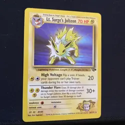 Pokemon - Lt. Surge’s Jolteon - 28/132 Rare - Gym Challenge NM - Image 4