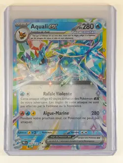 Carte AQUALI EX 023/131 EVOLUTIONS PRISMATIQUES POKEMON EV8.5 PRE FR - Image 1