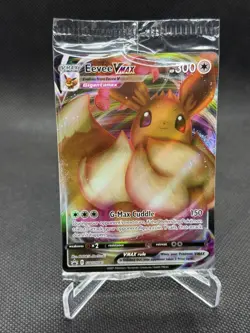Pokemon TCG Eevee VMAX SWSH087 Holo Black Star Promo Sealed - Image 1