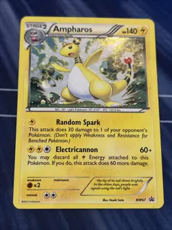 Pokemon TCG Ampharos BW67 BW Promo Holo Promo English - Image 2
